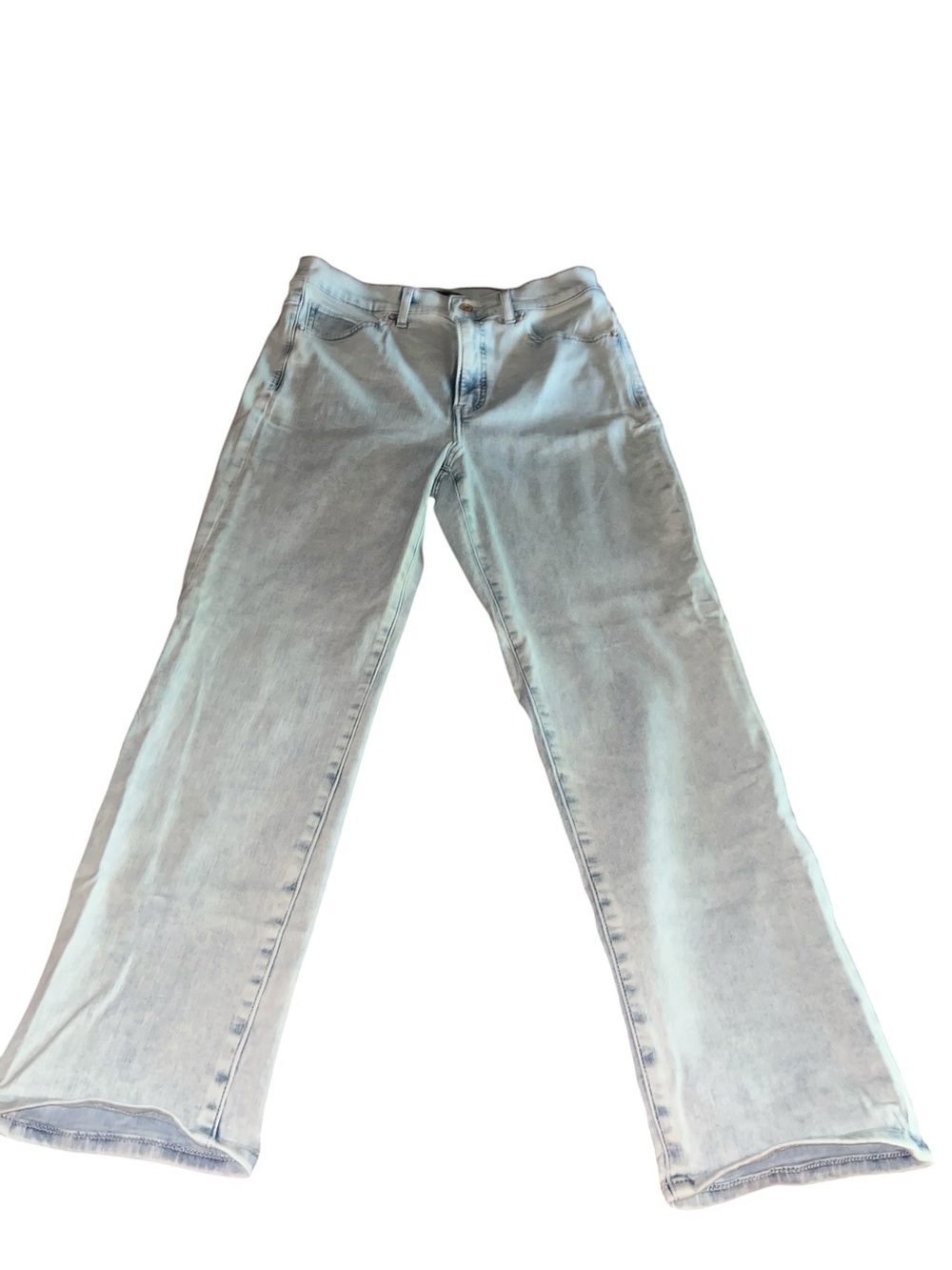 Express Light Wash Blue Denim Jeans with Branded Button. Size 12R (L)